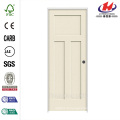 28 in. X 80 in. Craftsman Smooth 3 panneaux Solid Core Primé moulé Single Prehung porte d&#39;intérieur